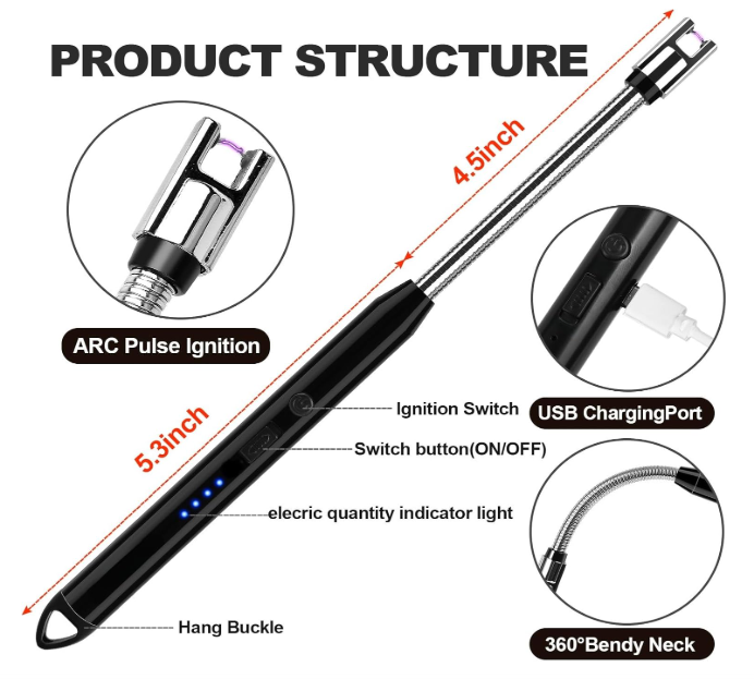 2 Pack Rechargeable Candle Lighters